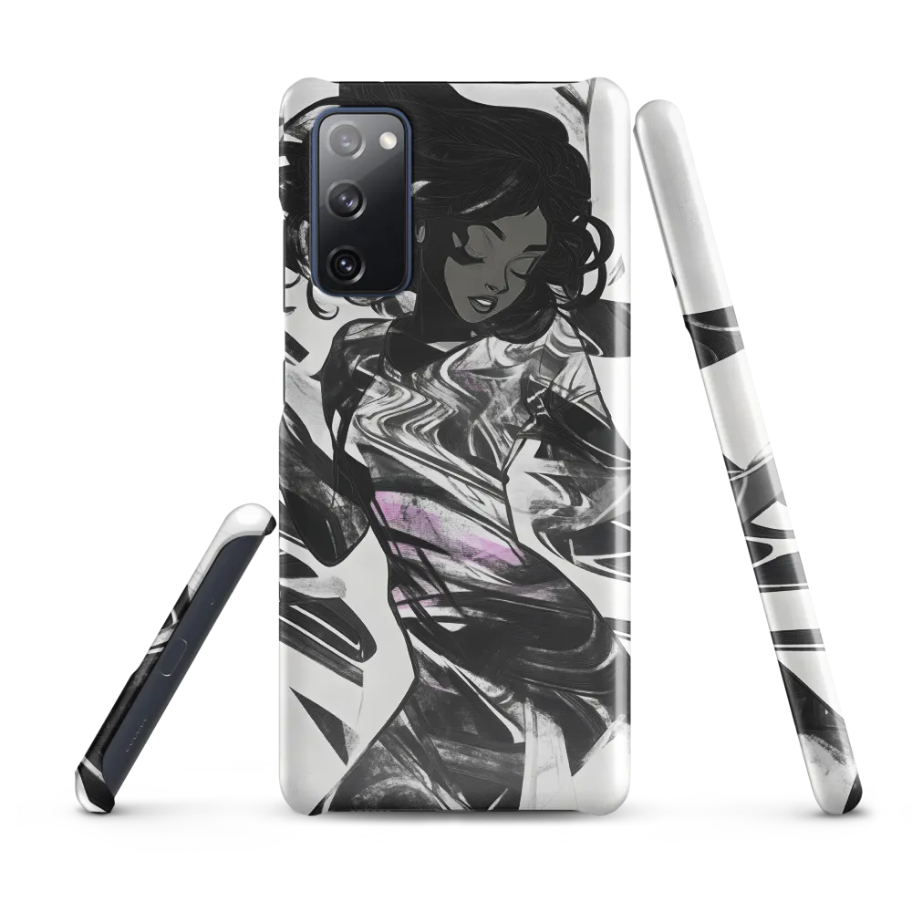 Fluid Grace: The Dance of Shadows | Phone Case |  S20 FE | Snap Case | Glossy