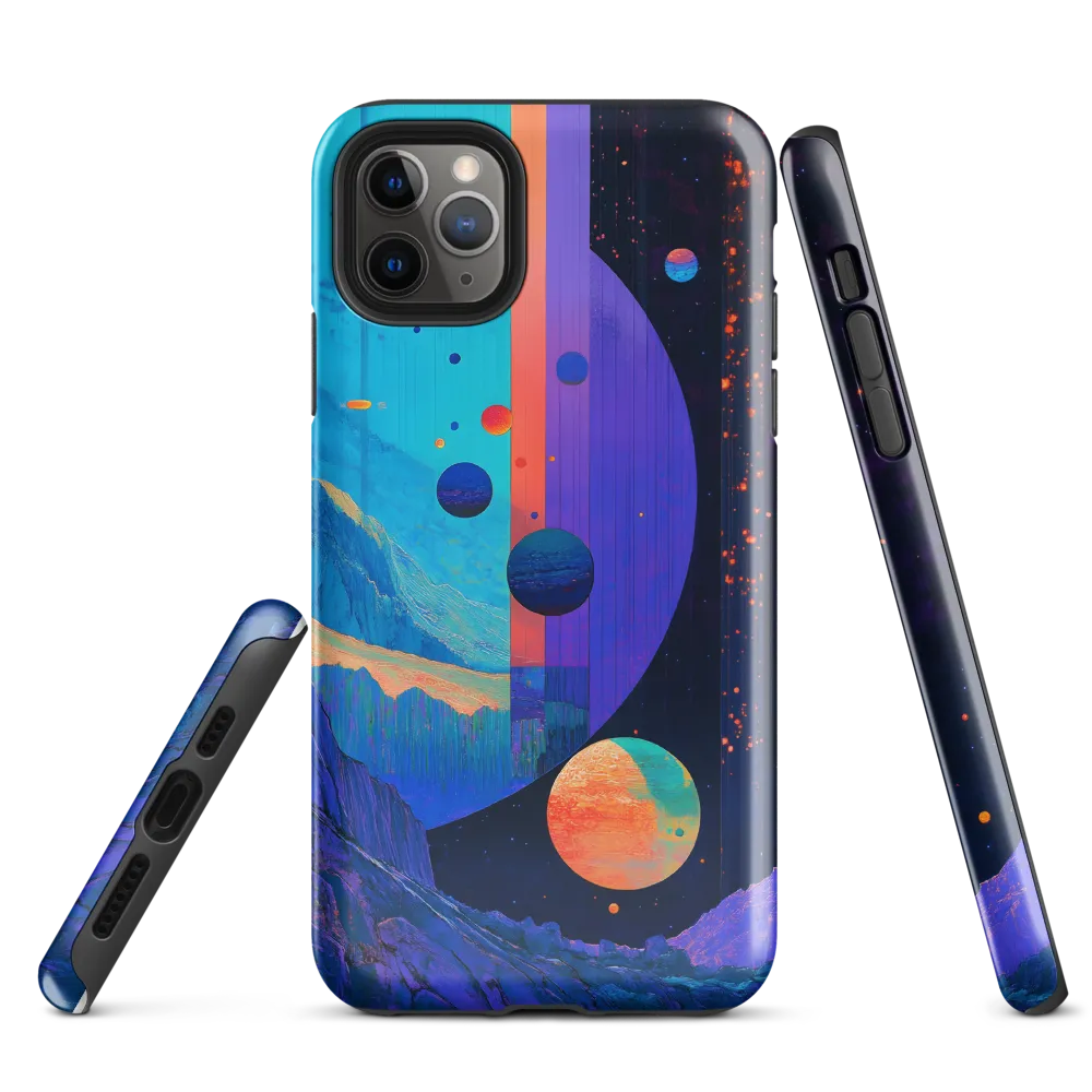 Celestial Harmony: A Surreal Exploration of Space | Phone Case |  11 Pro Max | Tough Case | Glossy