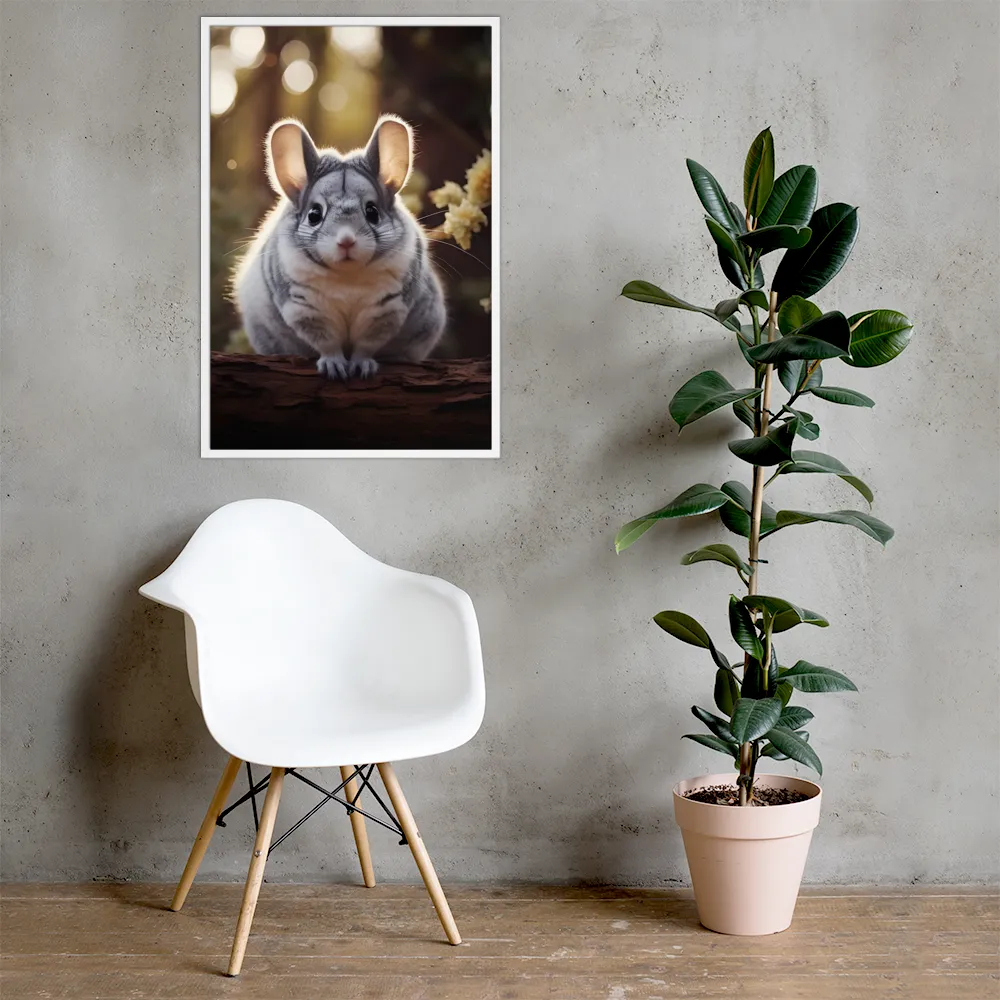 Curious Chinchilla in the Forest