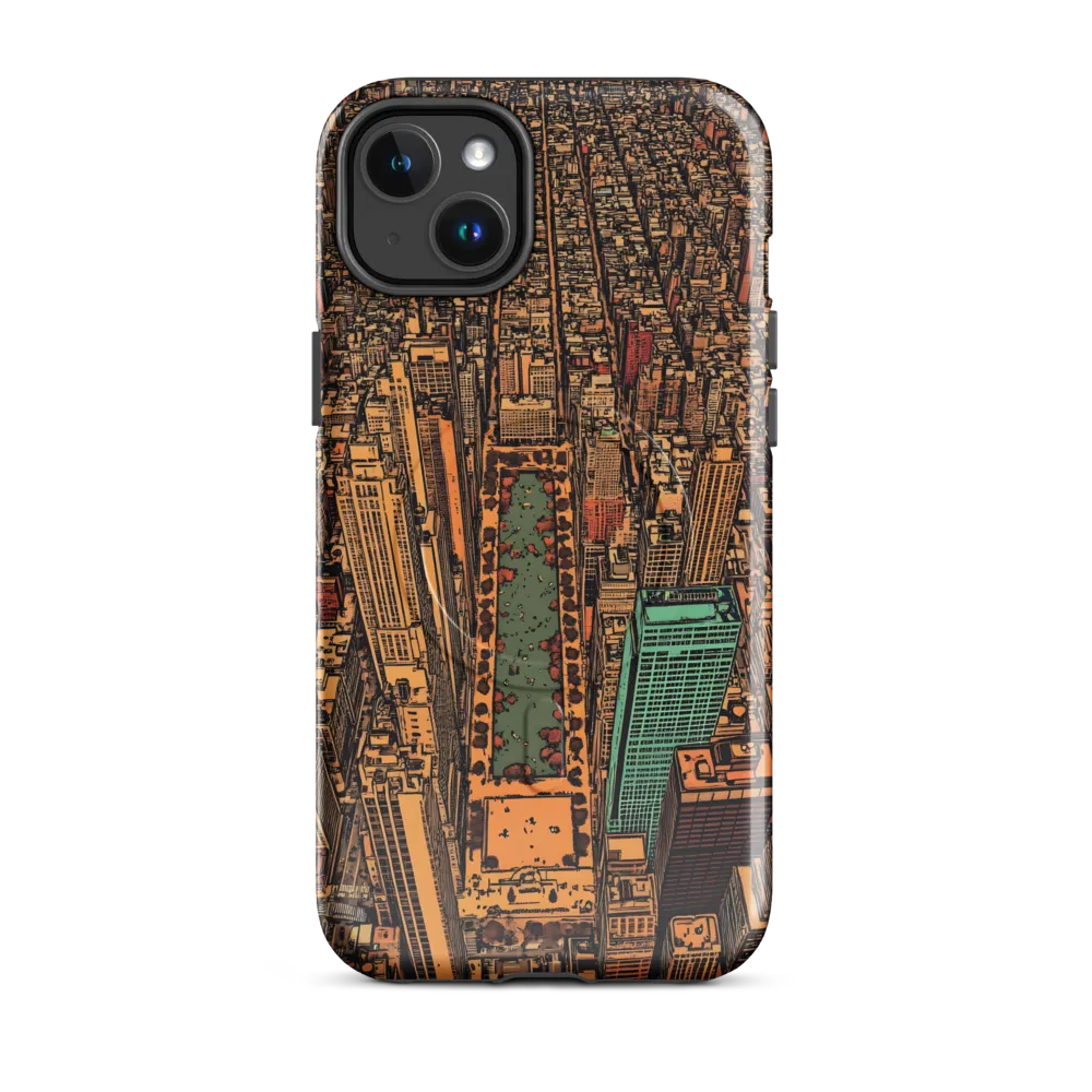 Urban Oasis: Aerial View of City Life