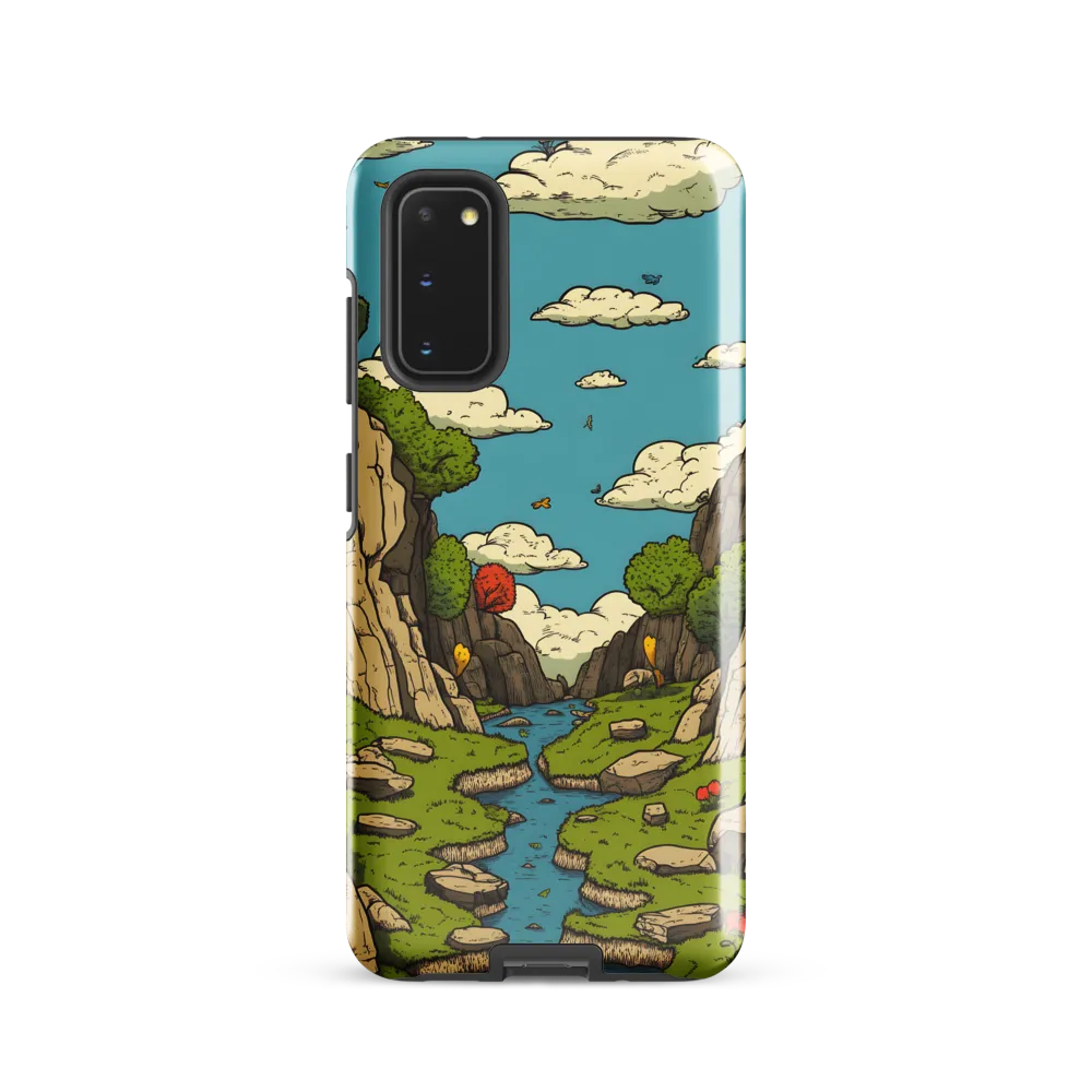 Whimsical Serenity: A Canyon Landscape
