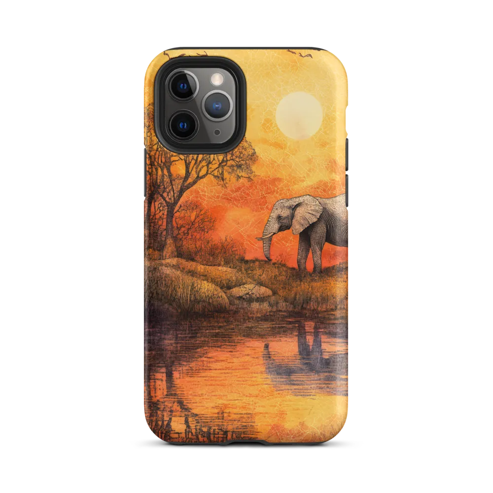 Elephant's Serenity at Dusk