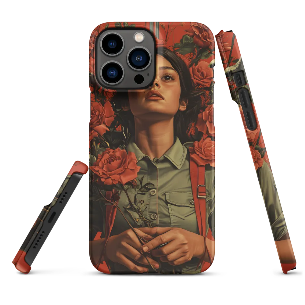 Harmony and Strength: A Portrait Among Roses