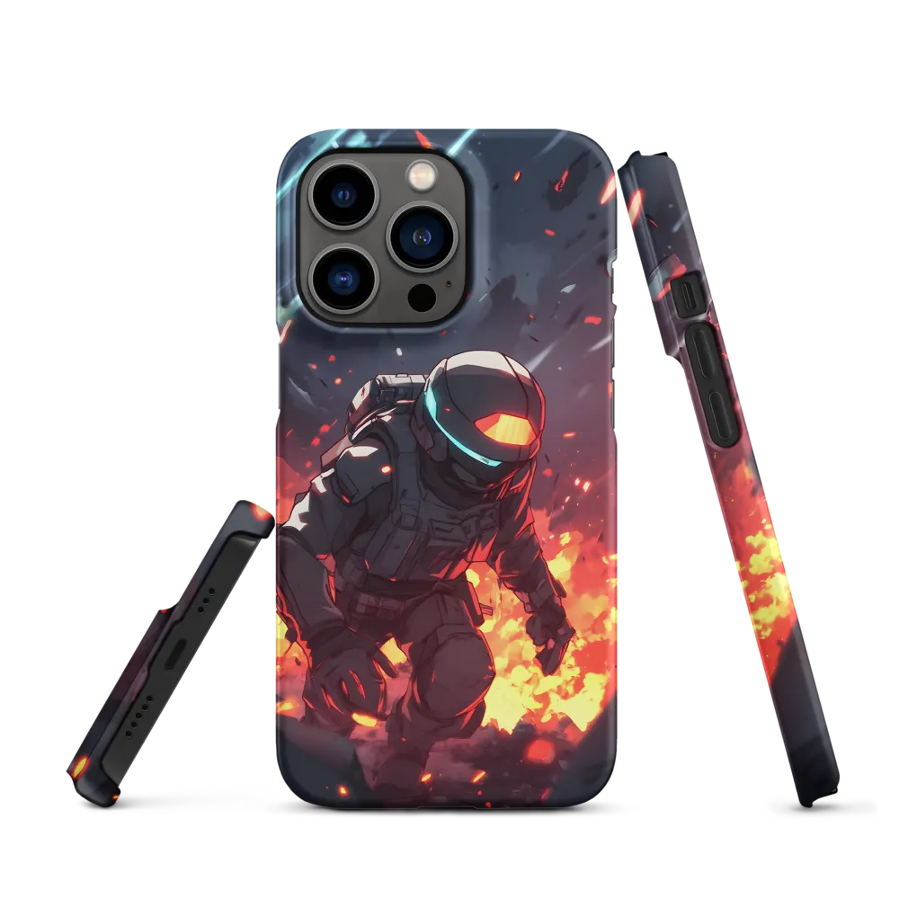 Astronaut Amidst Chaos