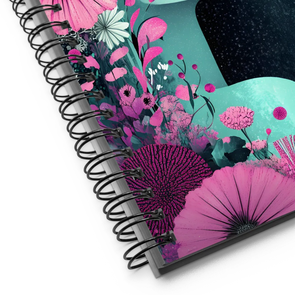 Floral Harmony: Portrait of Serenity | Spiral Notebook