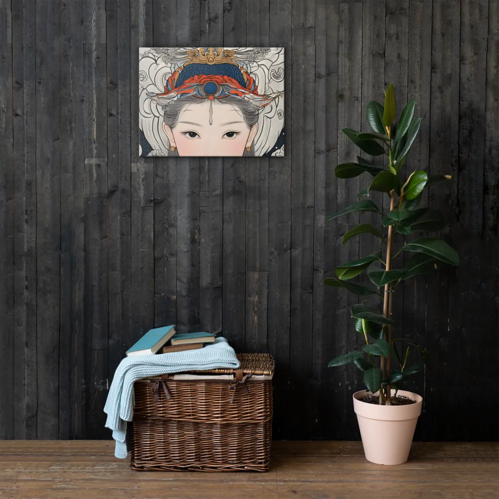 Serenity in Myth: A Traditional Portrait | Thin Canvas | 18″×24″
