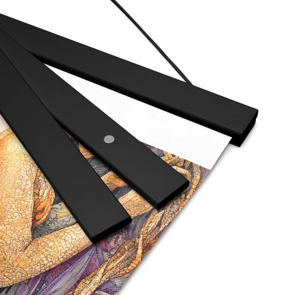 Whispers of the Frosted Meadow | Poster With Black Wood Hanger | 8″×10″