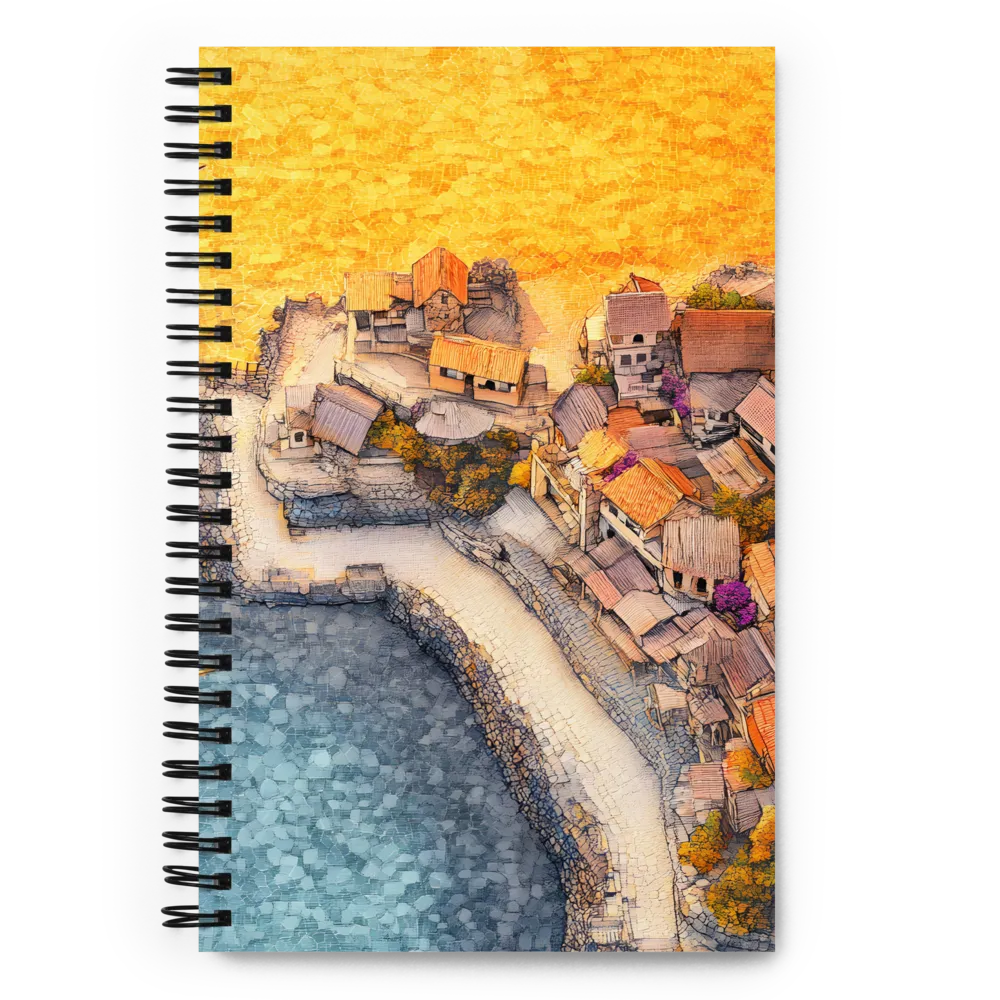 Tranquil Coastal Village Retreat | Spiral Notebook