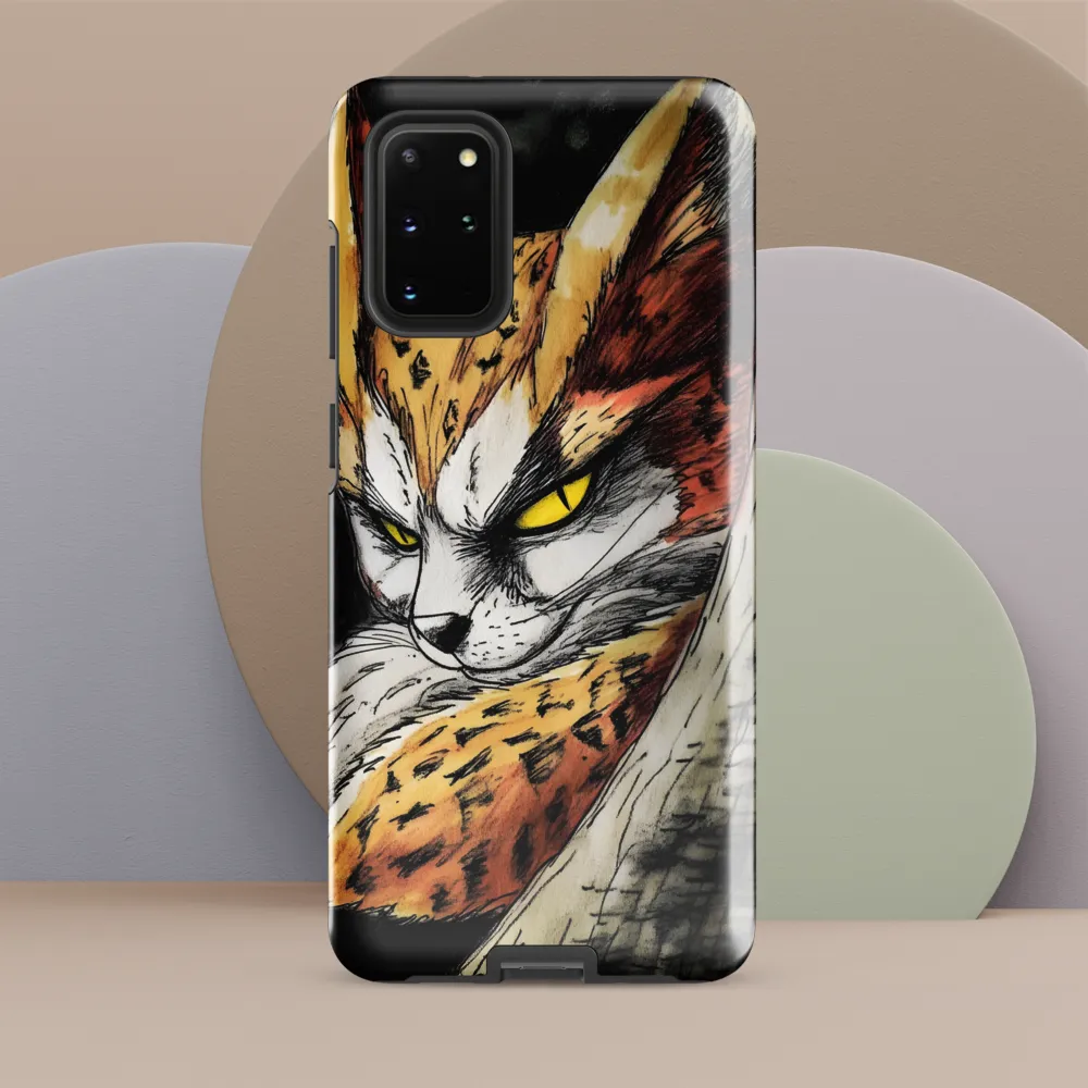 Fierce Gaze of the Wild Cat