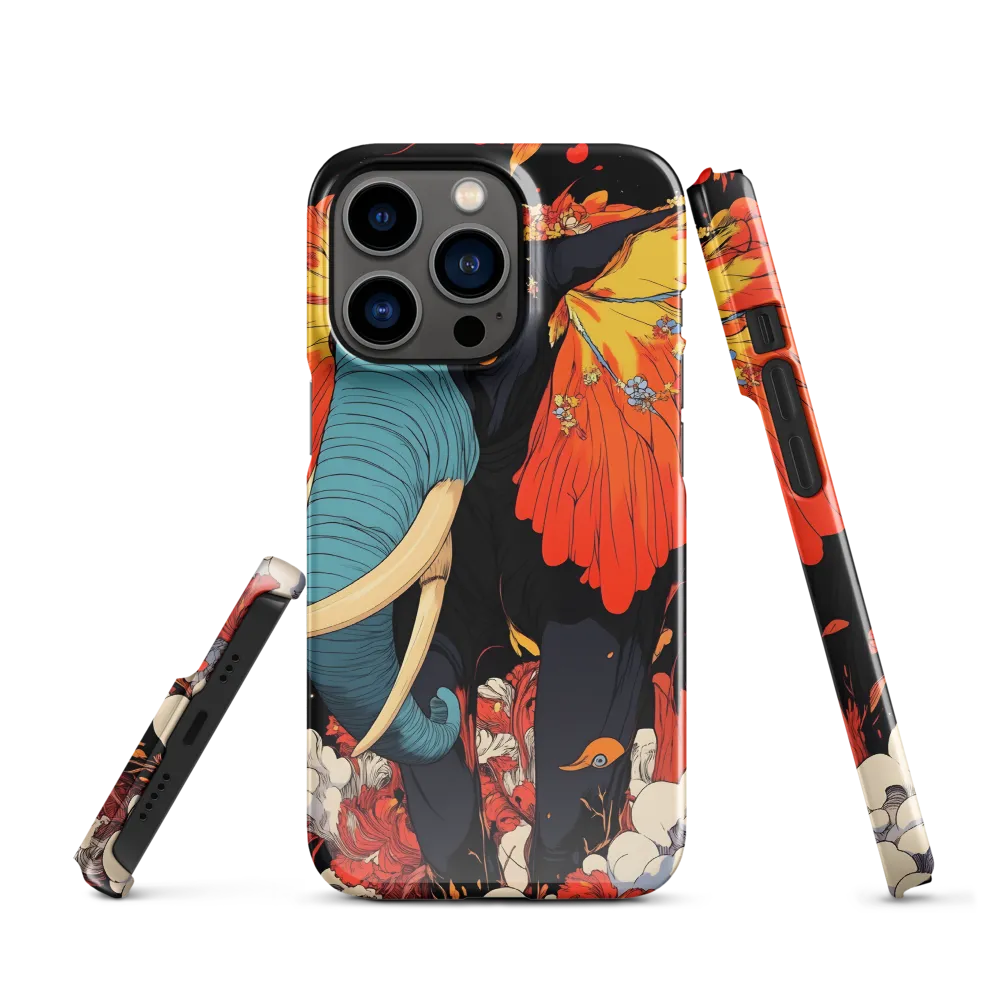 Majesty of the Floral Elephant | Phone Case |  13 Pro | Snap Case | Glossy