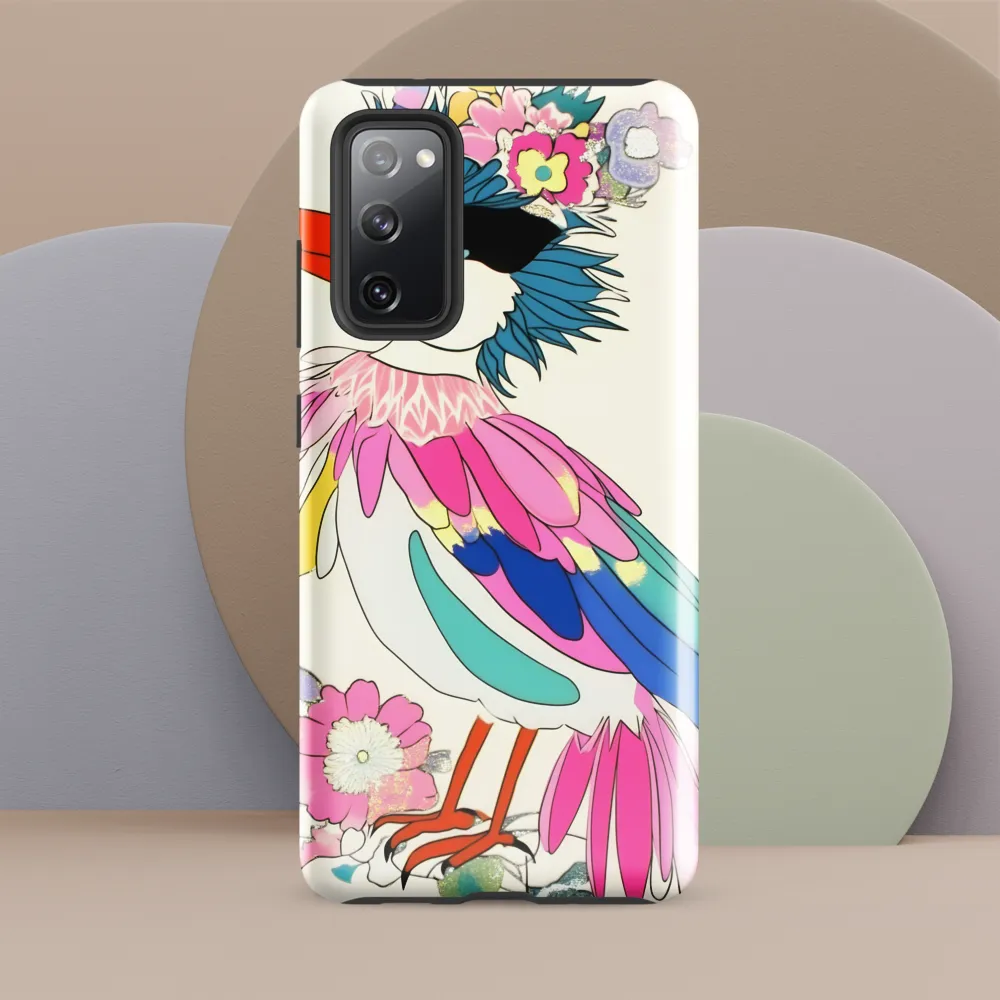 Whimsical Feathers | Phone Case |  S20 FE | Tough Case | Glossy