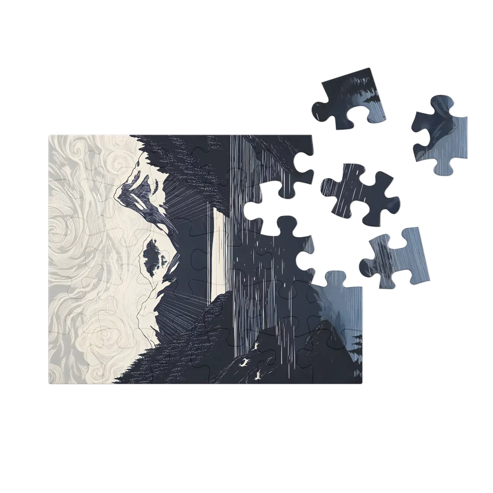 Alpine Reflection 
 Jigsaw Puzzle in Tin Box
