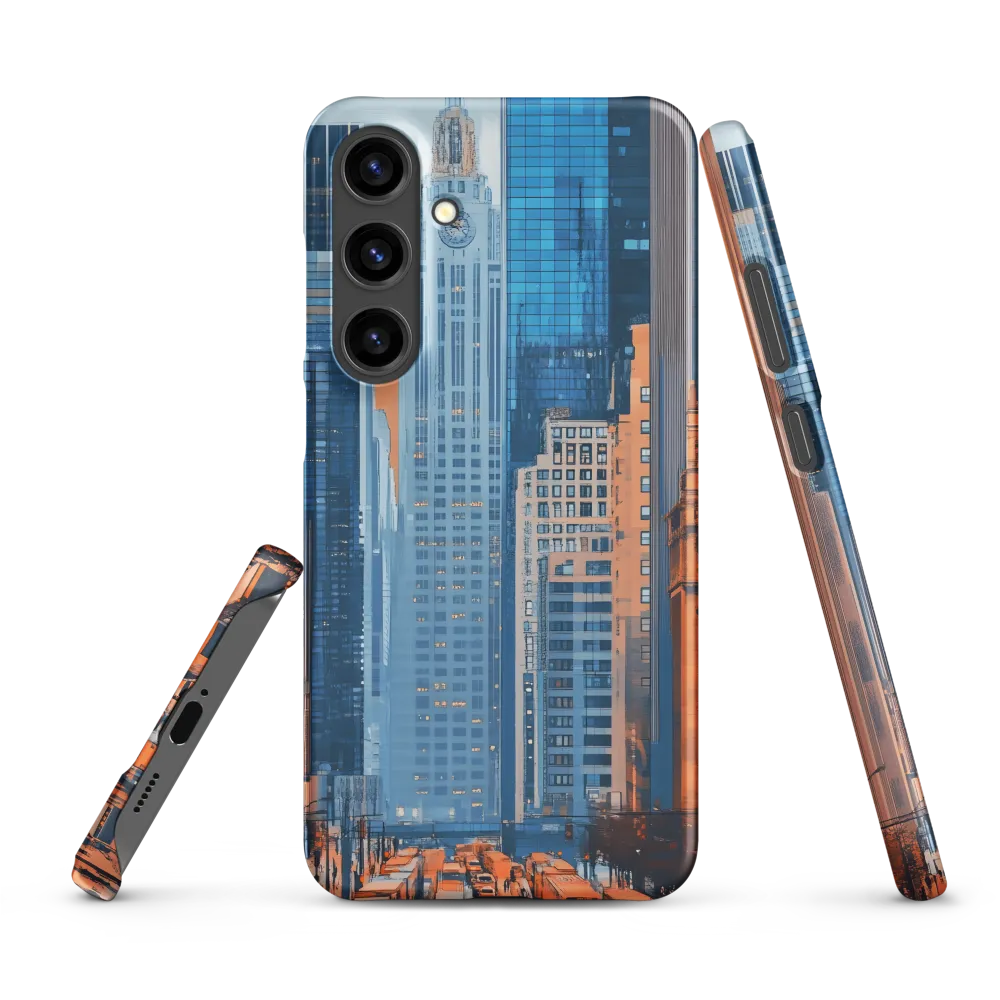 Urban Symphony in Blue and Orange