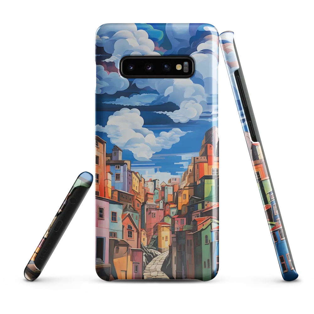 Whimsical Heights: A Vibrant Cityscape | Phone Case |  S10 Plus | Snap Case | Glossy