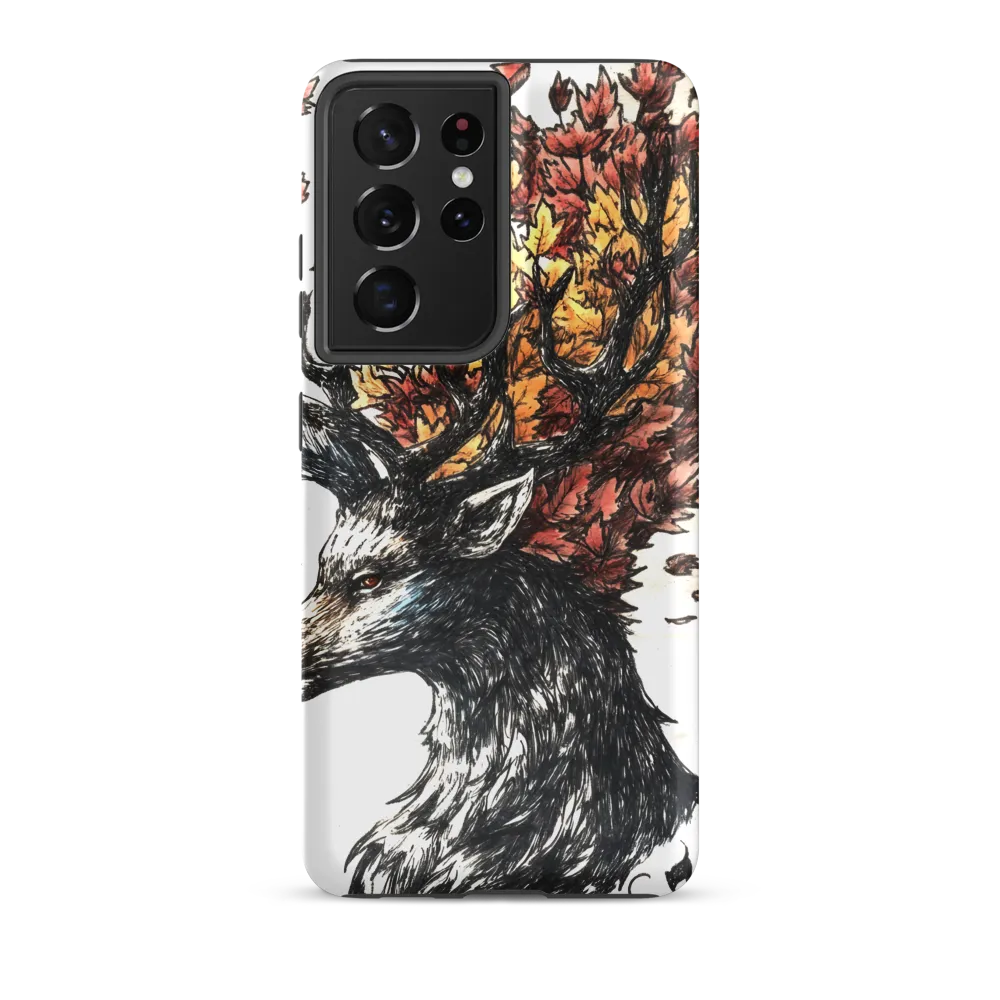 Stag of Autumn Leaves