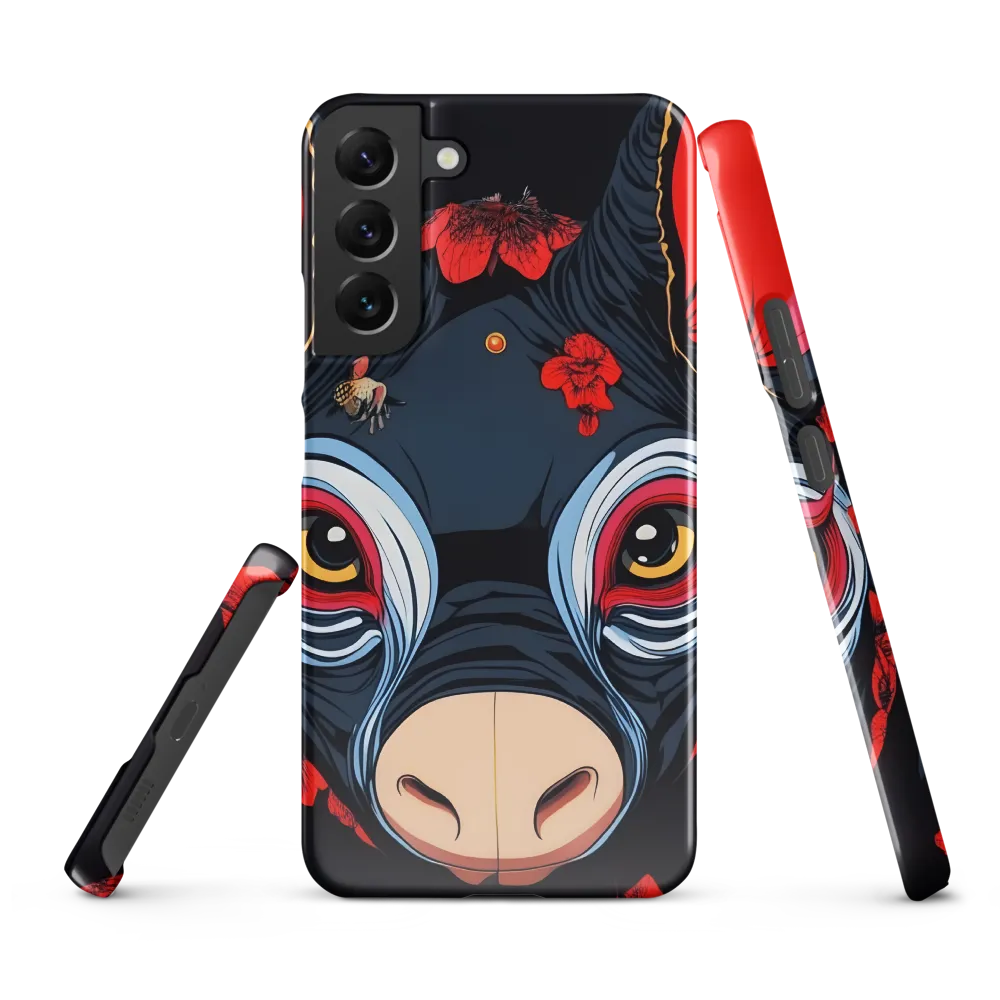 Mystical Bull with Floral Motifs