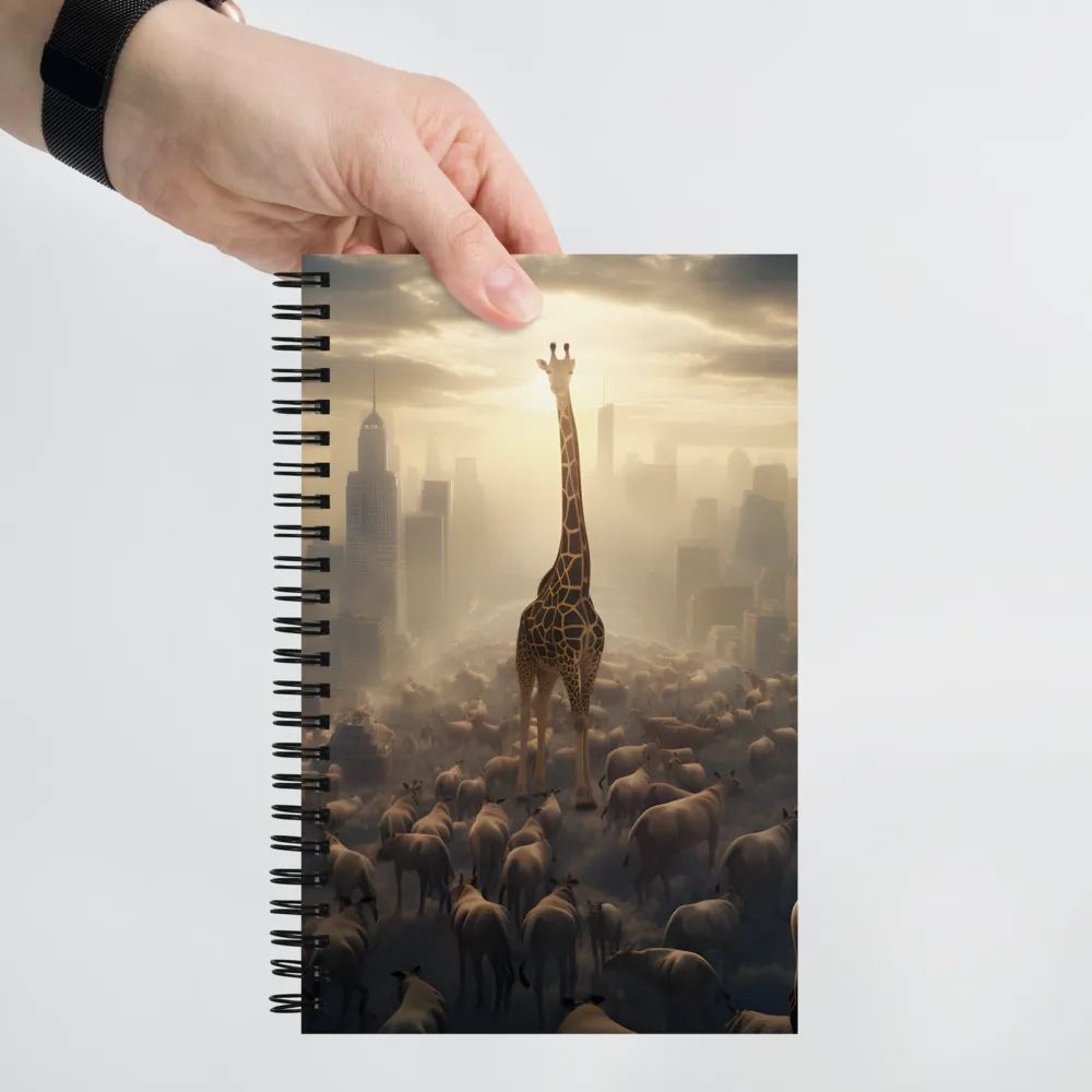 Urban Serengeti: A Giraffe's Perspective | Spiral Notebook