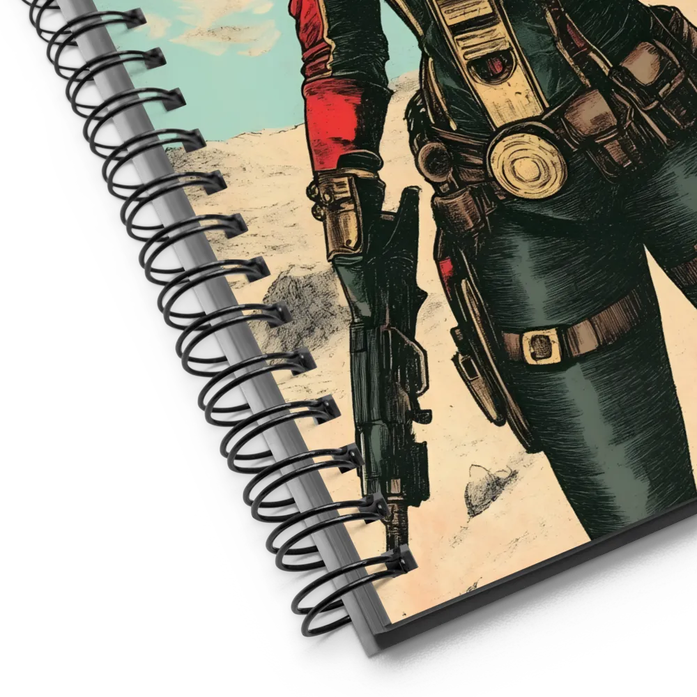 Futuristic Explorer: A Steampunk Adventure | Spiral Notebook