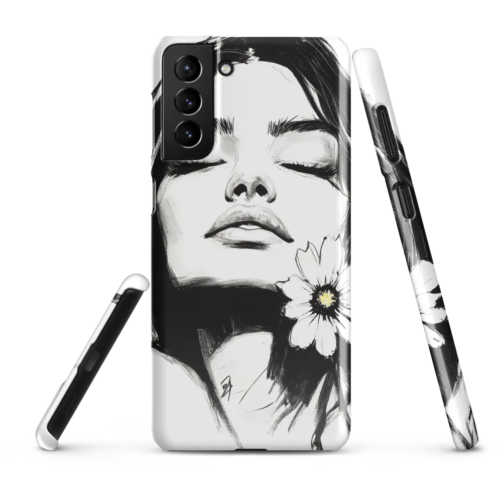 Serenity in Ink | Phone Case |  S21 Plus | Snap Case | Glossy