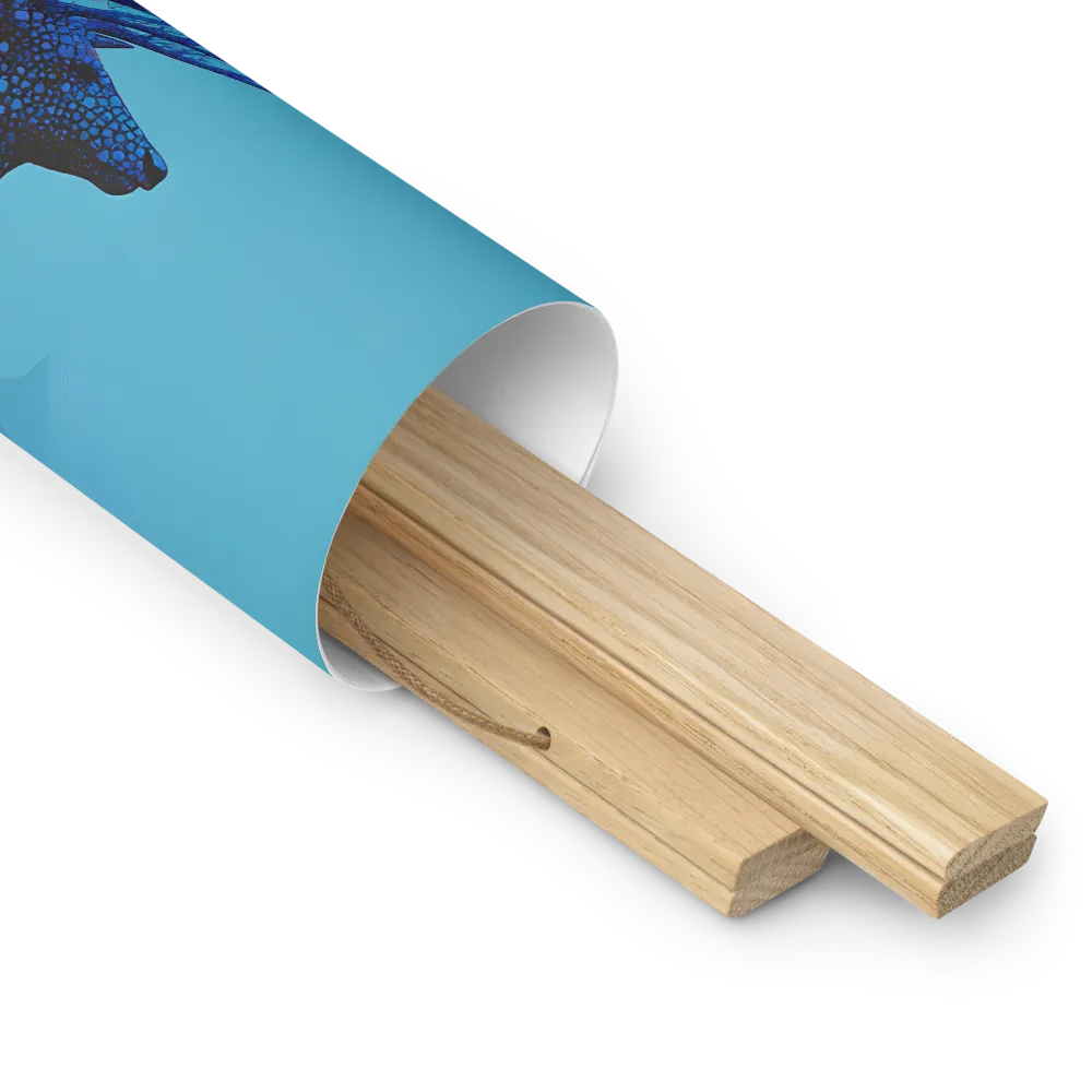 Ethereal Harmony | Poster With Oak Wood Hanger | 14″×14″