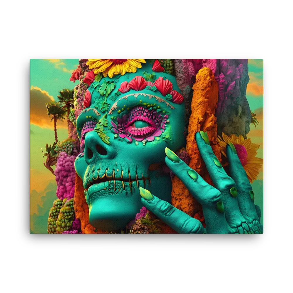 Ethereal Skull Garden | Thin Canvas | 18″×24″