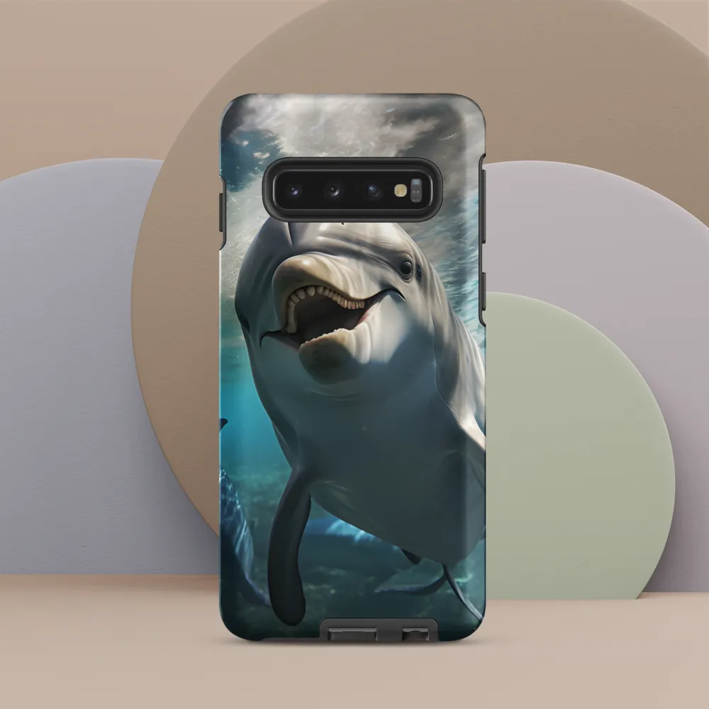 Beneath the Waves: A Dolphin's Dance