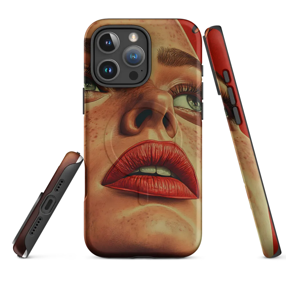 Red Intensity: A Portrait of Elegance