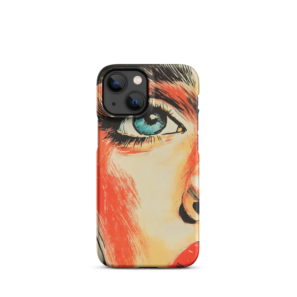 Intense Gaze: A Pop Art Portrait | Phone Case |  13 Mini | Snap Case | Matte