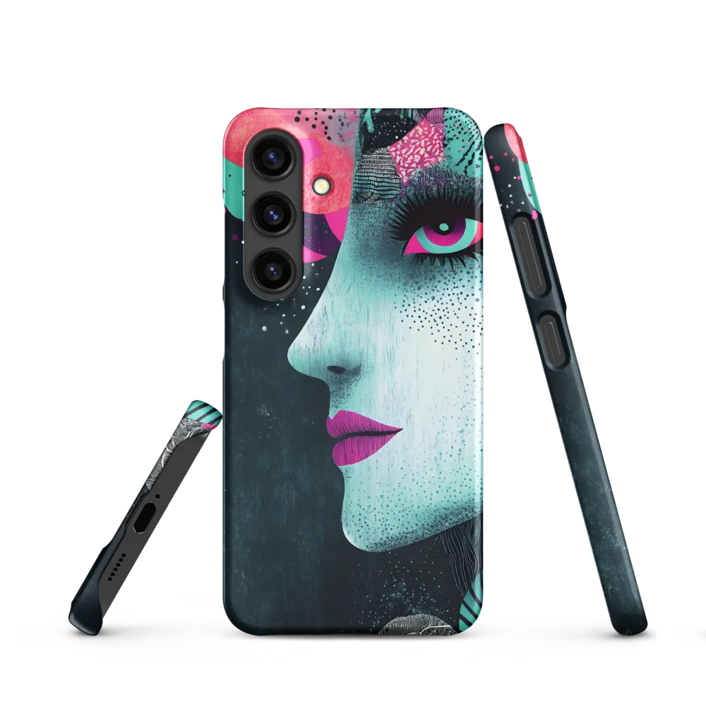Mystical Beauty in Blue and Pink | Phone Case |  S24 | Snap Case | Matte