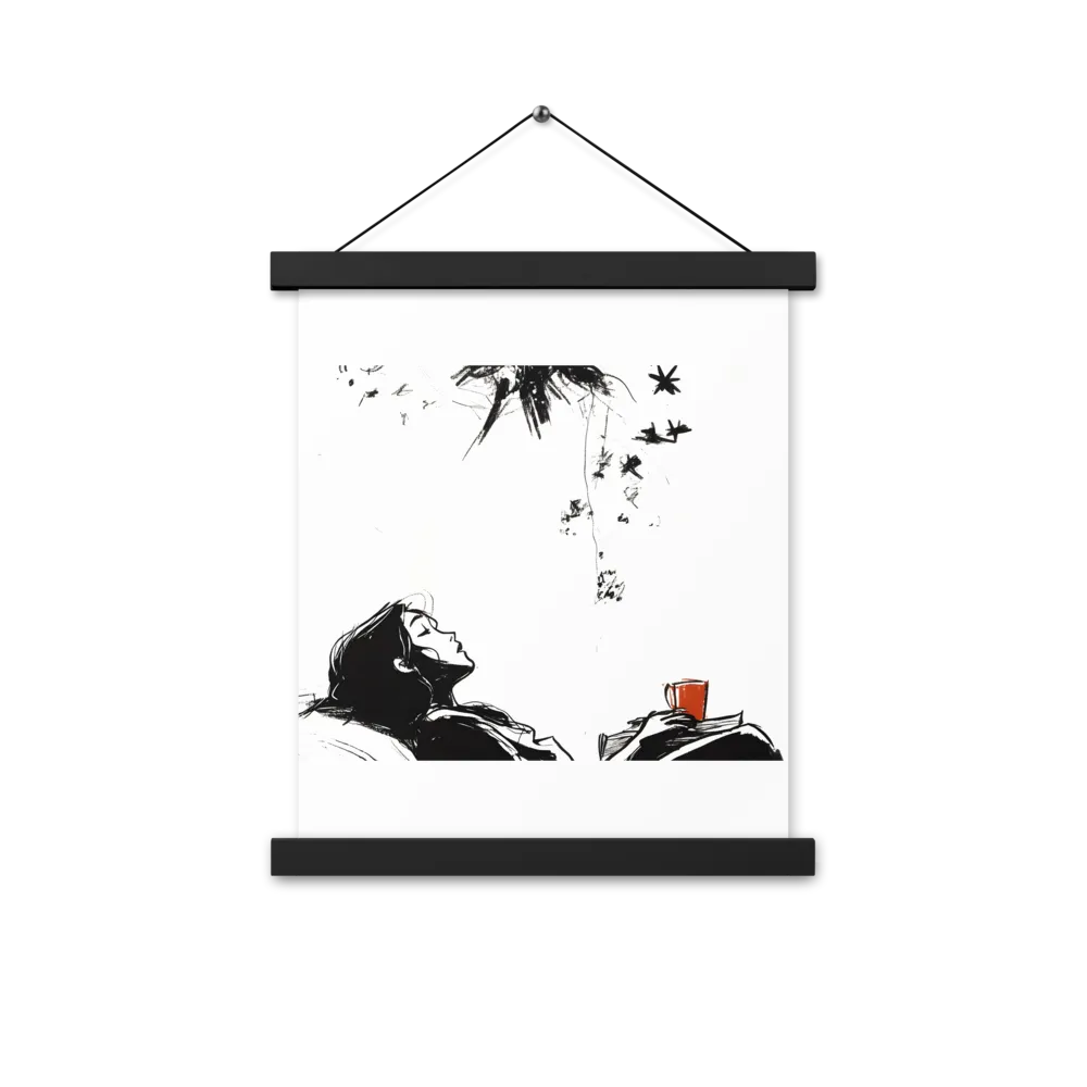 Contemplative Serenity | Poster With Black Wood Hanger | 11″×14″