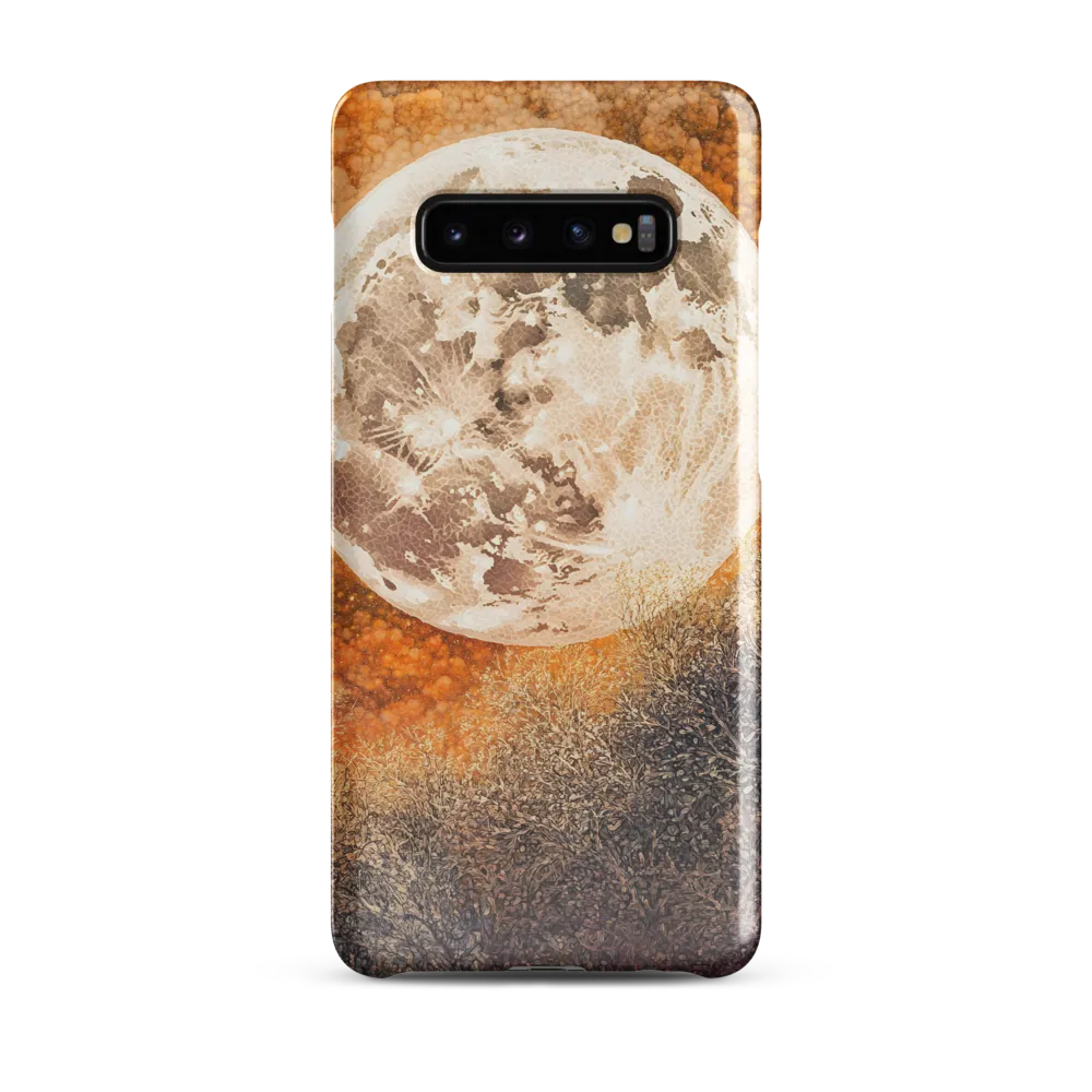 Luminous Serenity: The Enchanted Moon | Phone Case |  S10 Plus | Snap Case | Glossy