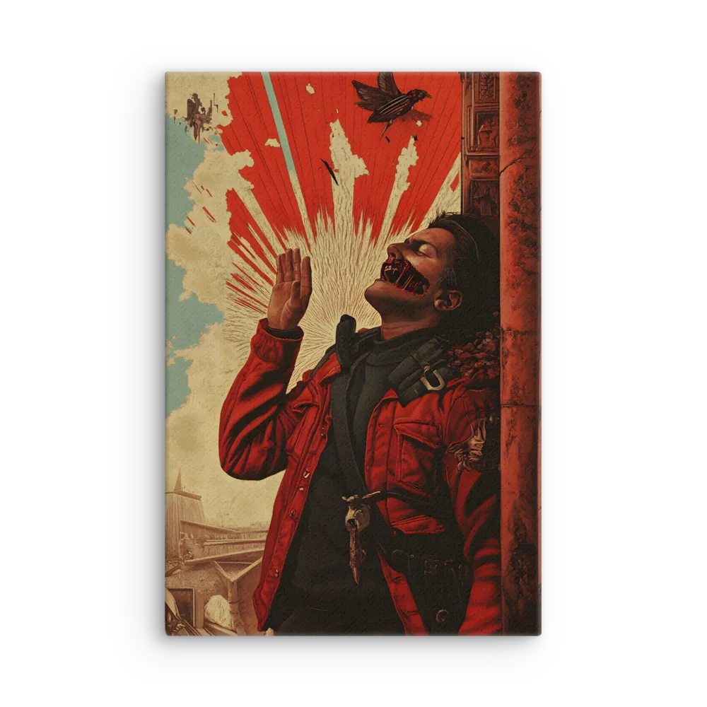 Defiant Echoes of Ruin | Thin Canvas | 12″×18″