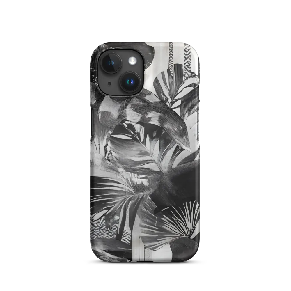 Monochrome Serenity in Tropical Foliage
