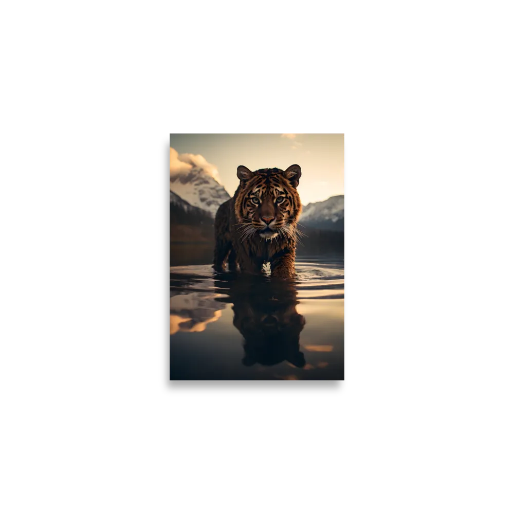 Majestic Reflection: The Tiger's Domain | Poster | A2 (16.5″×23.3″)