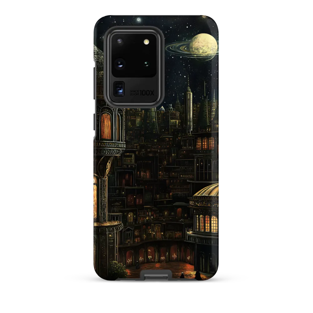 Celestial Enigma: A Surreal Cityscape