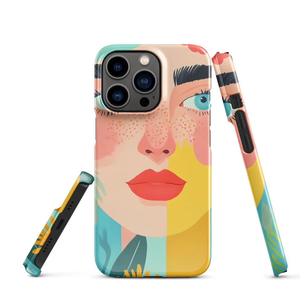 Floral Serenity: A Modern Portrait