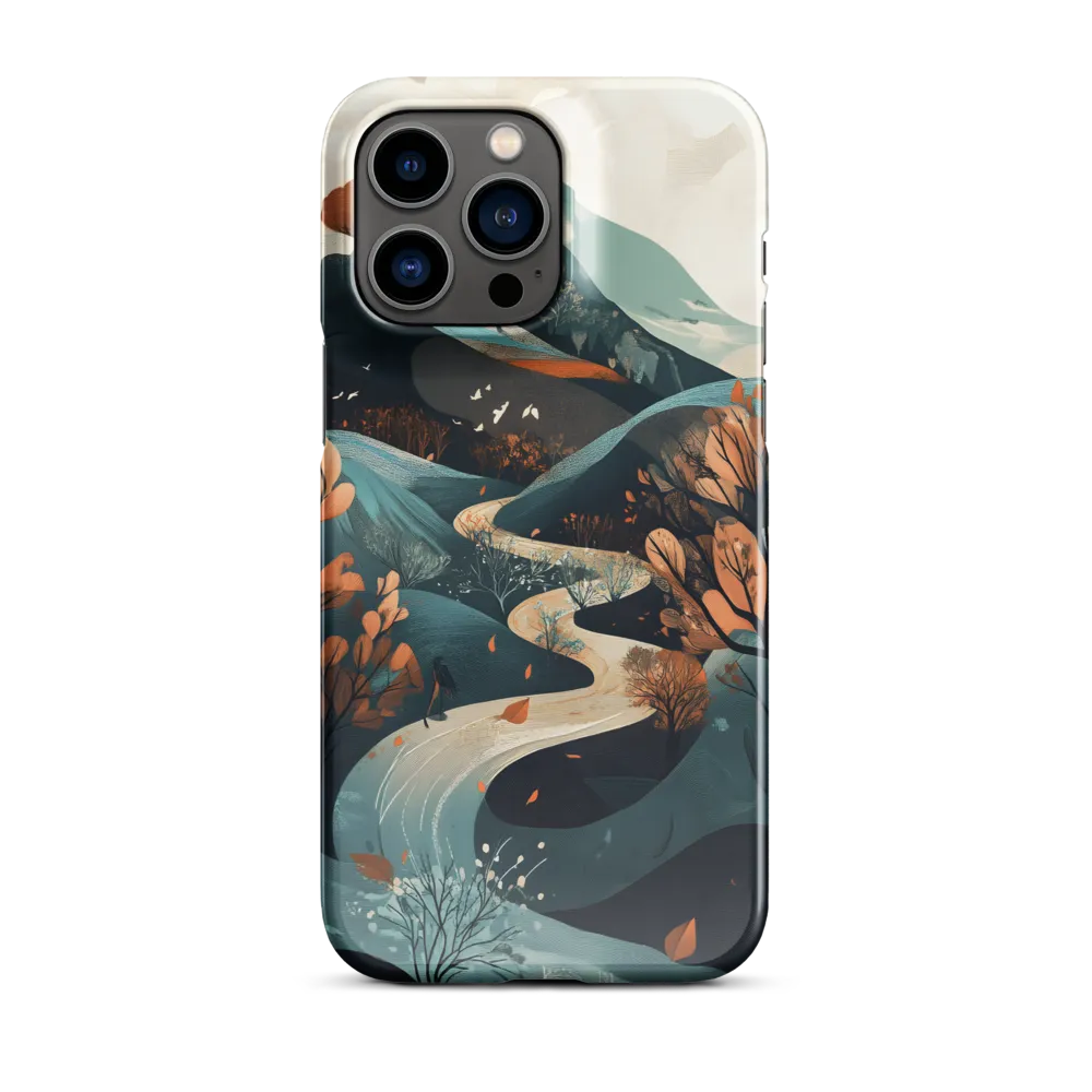 Whispers of Autumn: A Serene Journey | Phone Case |  14 Pro Max | Snap Case | Glossy