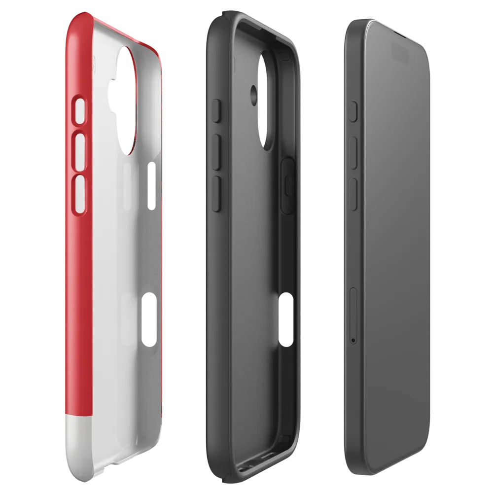 Contemplation in Red | Phone Case |  16 Plus | Tough Case | Glossy