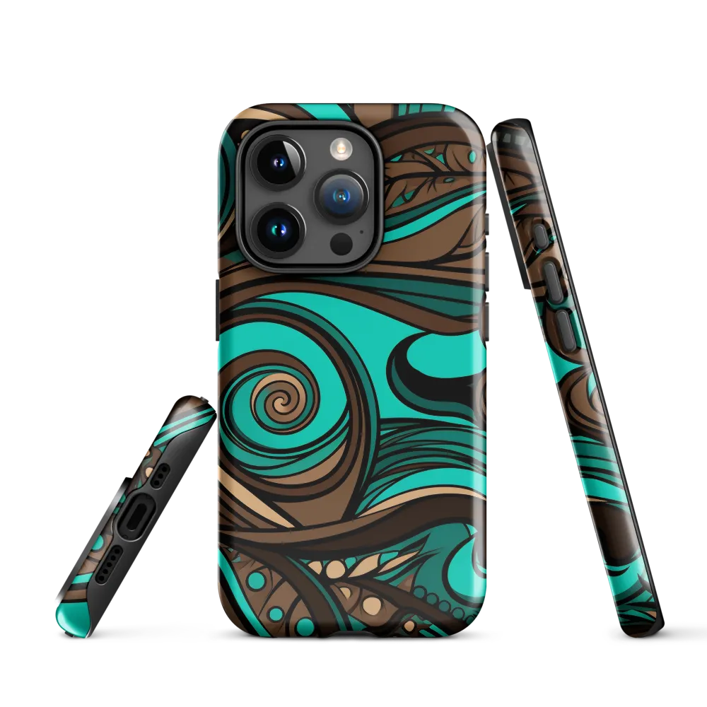 Fluctuating Currents | Phone Case |  15 Pro | Tough Case | Glossy