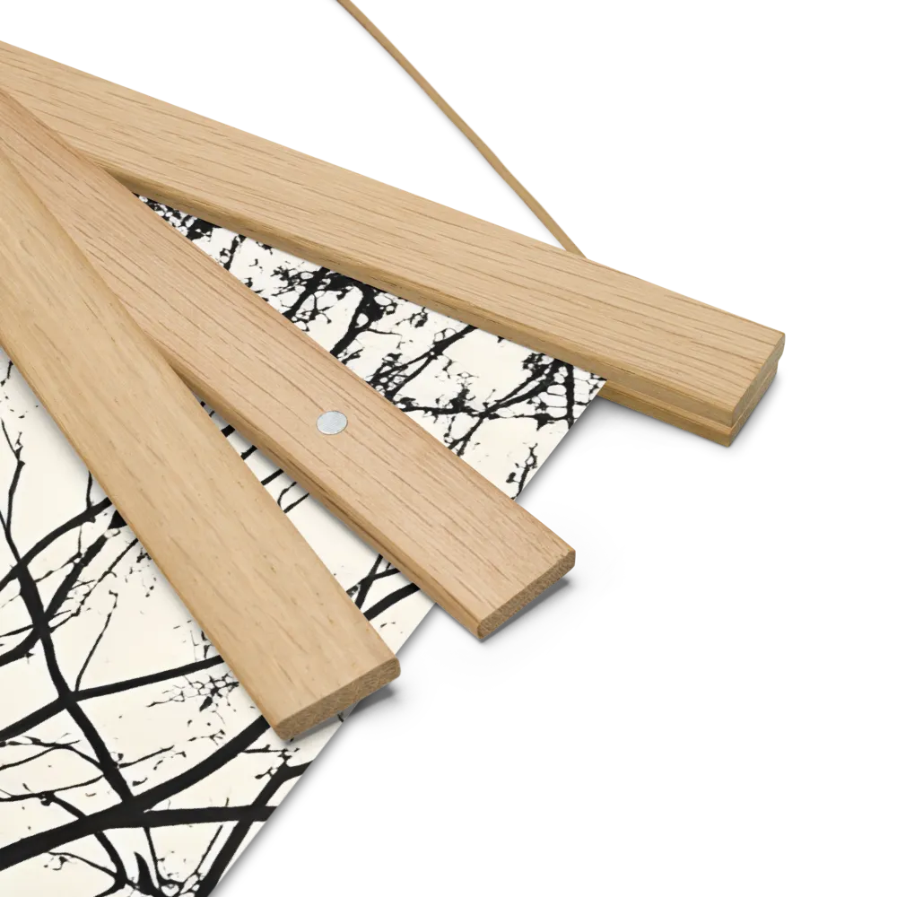 Whispers of Solitude | Poster With Oak Wood Hanger | 18″×18″