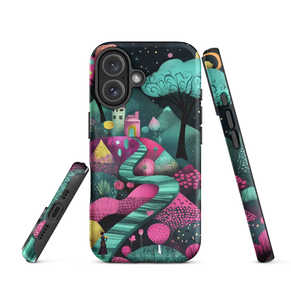 Whimsical Journey through Colorful Lands | Phone Case