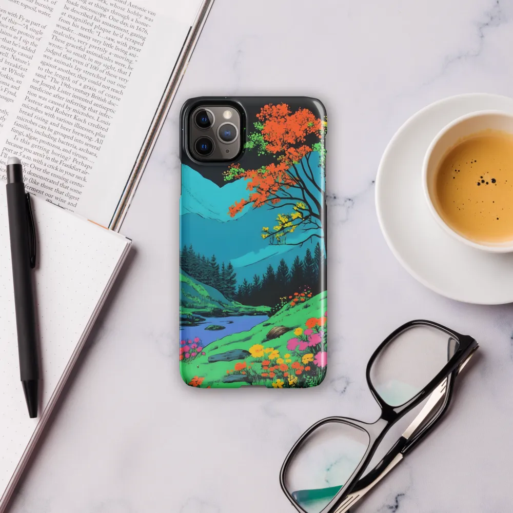 Neon Dreams: A Vibrant Landscape | Phone Case |  11 Pro Max | Snap Case | Glossy