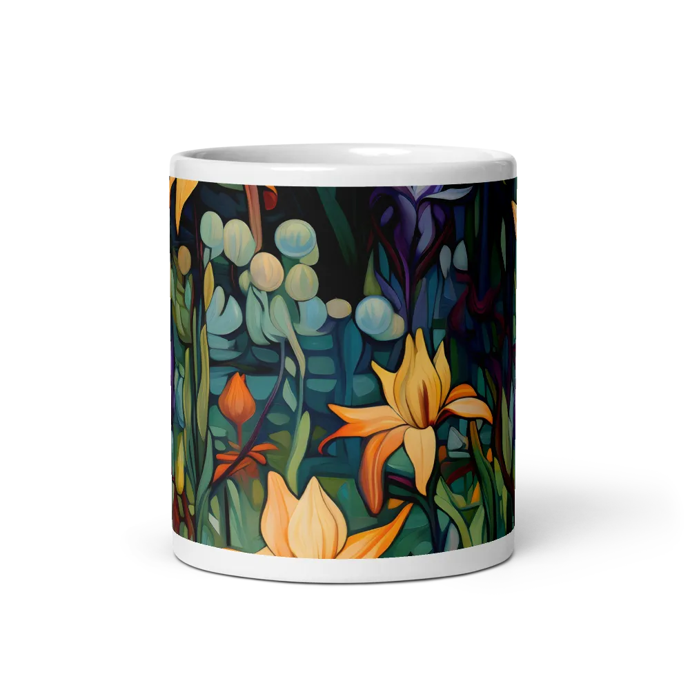 Garden of Elegance | Mug with White inside | 11 oz