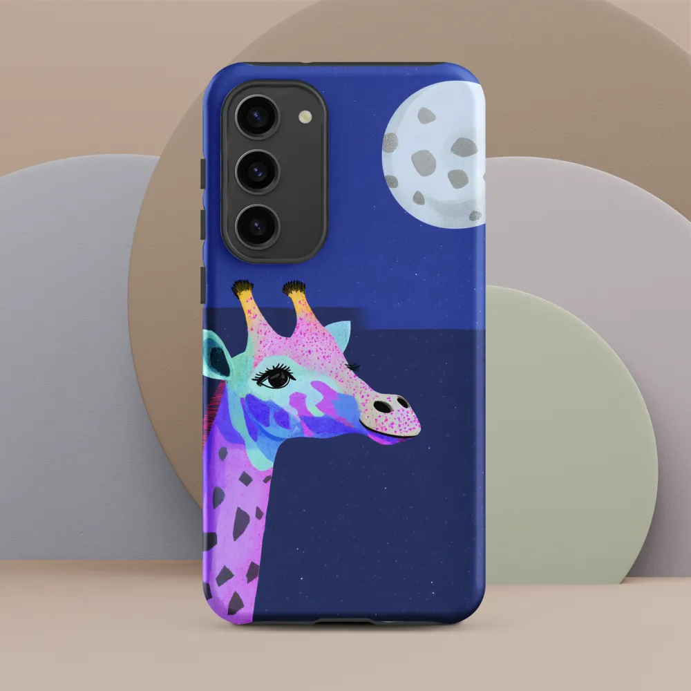 Whimsical Giraffe Under the Stars