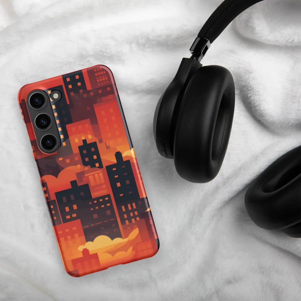 Radiance of the Urban Horizon | Phone Case |  S23 | Snap Case | Matte