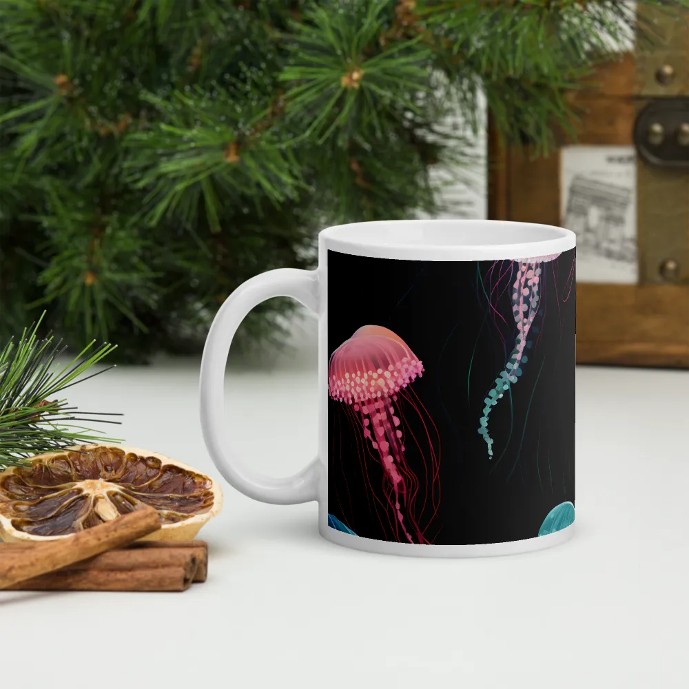 Ethereal Dance of Jellyfish | Mugs | Multiple Sizes & Colors