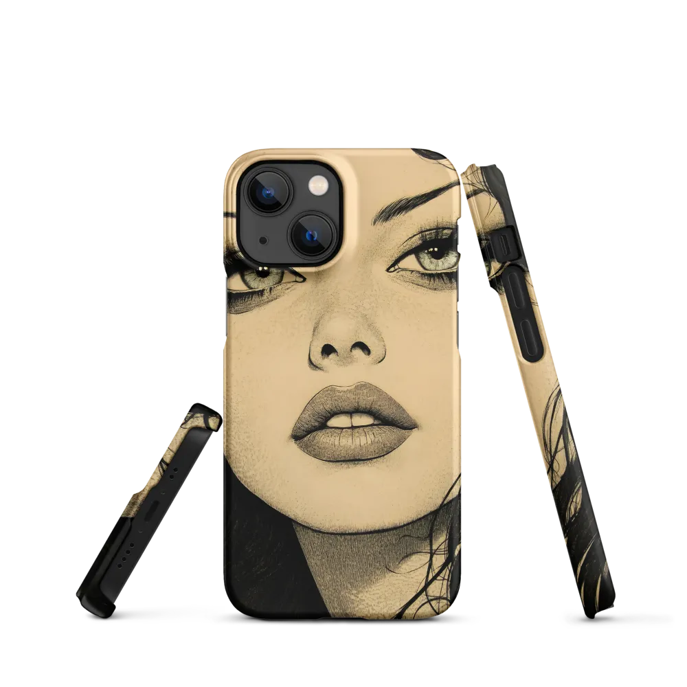 Enigmatic Gaze | Phone Case |  13 Mini | Snap Case | Matte
