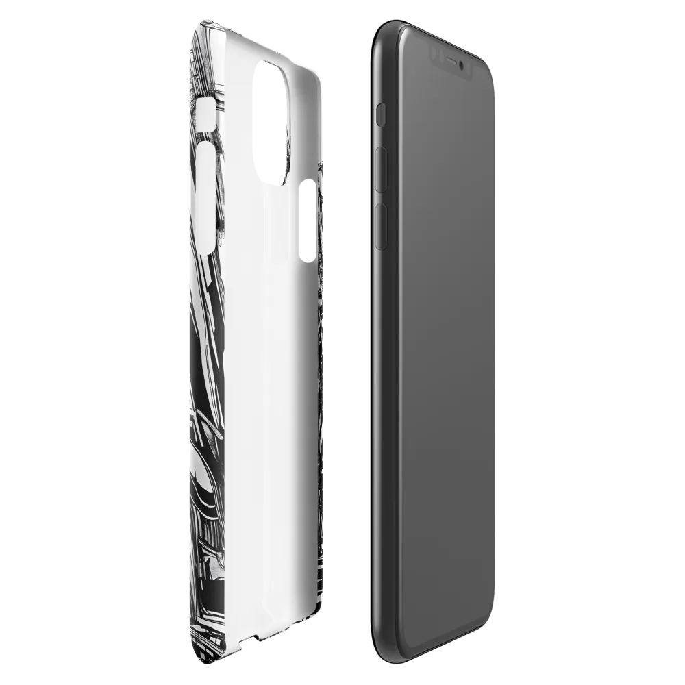 Urban Echoes: A Line Art Journey | Phone Case |  11 Pro Max | Snap Case | Glossy