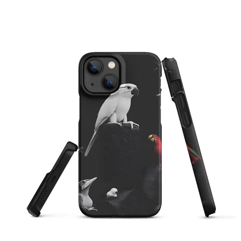 Harmony in Monochrome: A Surreal Assembly of Nature | Phone Case |  13 Mini | Snap Case | Matte
