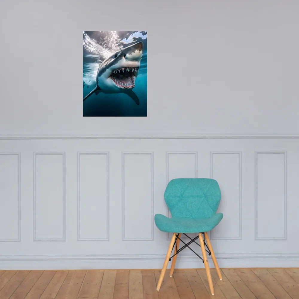 Majesty of the Ocean: The Great White Shark | Poster | 18″×24″